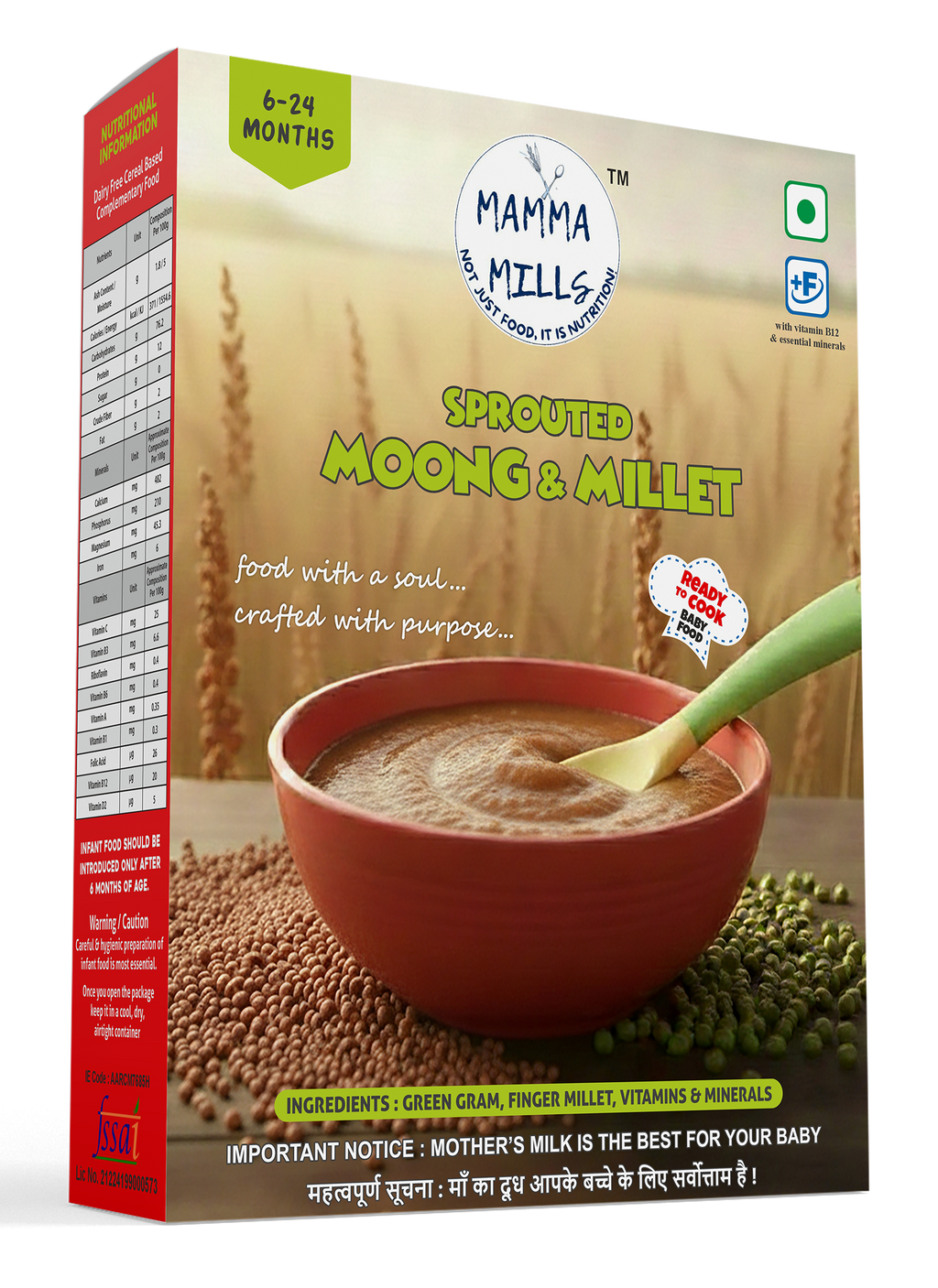 Sprouted Moong and Millet