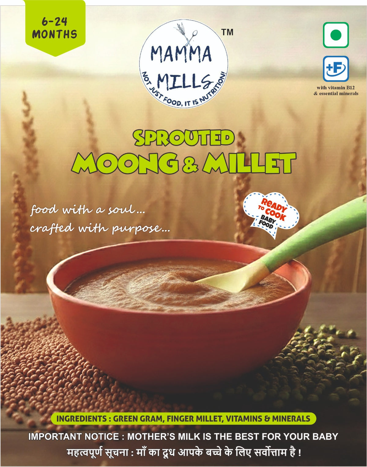 Sprouted Moong and Millet